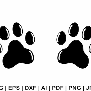 Dog Paw Svg, Dog Svg, Paw Svg, Animal Paw Svg, Dog Foot Svg, Dog Paw Print Svg, Dog Lover Svg, Animal Print Clipart, Svg Cut Files Cricut