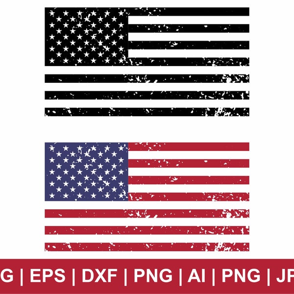 Distressed American Flag Svg, American Flag Svg, Flag Svg, Patriotic Flag Svg, Fourth Of July Svg, America Flag Clipart, Svg Cut File Cricut