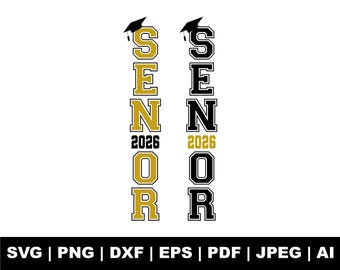 Senior 2026 Vertical Svg, 2026 Graduation Svg, Class Of 2026 Svg, Senior Pants 2026 Svg,  Clipart, Last First Day Svg, Gift For Her,Cut File