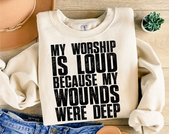My Worship Is Loud png, Jezus png Preppy christelijke vrouwen ontwerp, bijbelvers Svg, Jezus citaat png, op geloof gebaseerde christelijke png, cadeau voor haar