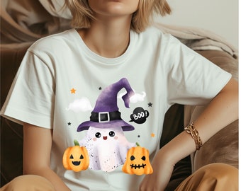 Halloween Png, Pumpkin Png, Spooky Season Png, Gift For Her, Cute Ghost Png, Sublimation Design, Instant Download