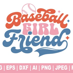 Baseball petite amie Svg, Baseball match jour, Svg Baseball, sport petite amie Svg, Clipart Baseball, conception par sublimation, fichier de coupe Cricut
