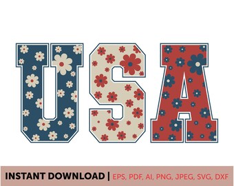 Usa svg, 4 de julio png, retro america svg, patriótico svg, día de la independencia svg, usa clipart, diseños de sublimación, archivo de corte cricut
