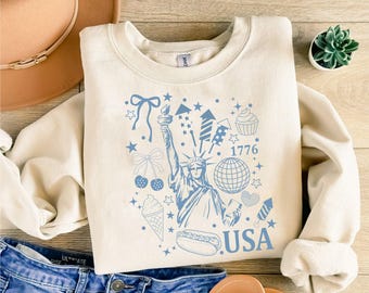 Retro America Coquette Svg, Preppy 4th Of July Svg, Girly Memorial Day Svg, Vintage Usa Png, Independence Day Png, Cut Files Cricut