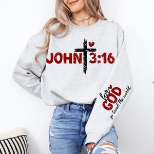 Juan 3:16 Svg, Svg del día de San Valentín, Svg de versículos bíblicos, Svg cristianos, Diseños de sublimación, Svg de corazón, Svg de Jesús, Archivos de corte Cricut, Regalo para ella