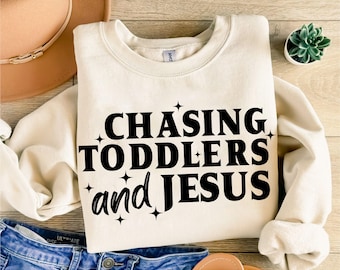 Christian Mom Svg Png, Chasing Jesus And Toddlers Svg, Kingdom Motherhood Shirt, Trendy Svg, Gift For Her, Cut Files Cricut, Silhouette