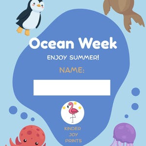 Semaine de l&#39;océan : pack amusant pour enfants d&#39;âge préscolaire (A4 imprimable, coloré !)