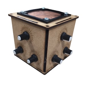 Radionicz Wishing Cube: Handmade 9-Dial Manifestation Machine
