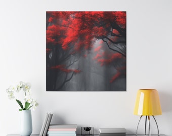 Crimson Canopy Canvas Gallery Wraps