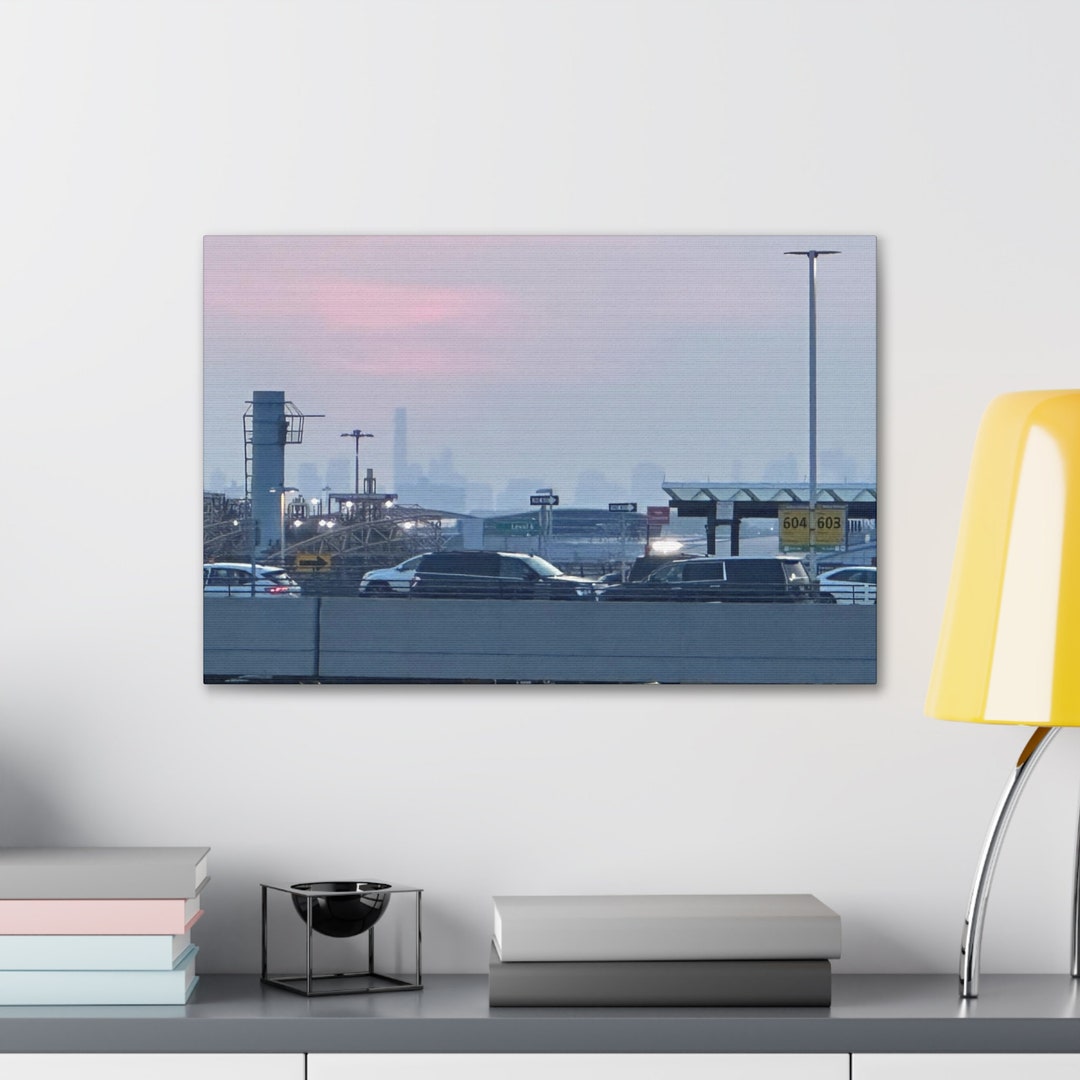 NYC From JFK Canvas Wrap Etsy