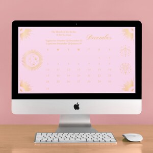 2023 Zodiac Calendar, Printable PDF, Digital Download, Astrology Gift