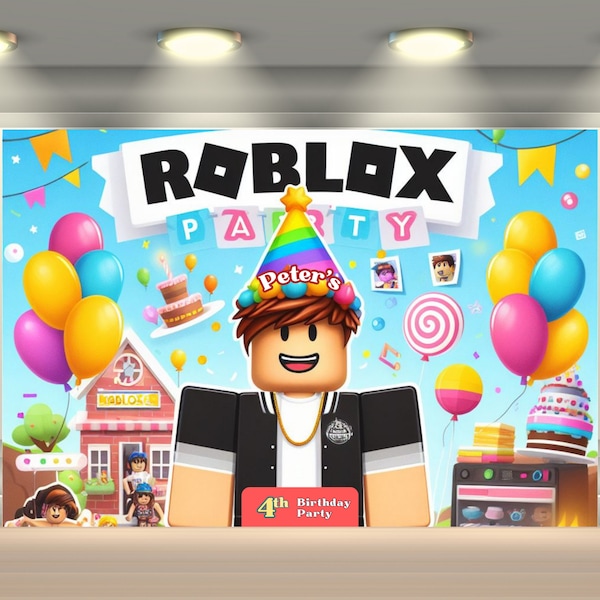 Custom Roblox Backdrop - Etsy UK