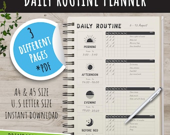 Tagesplaner, Tagesplaner, Planer, Wöchentlicher Planer, Wöchentlicher Planer, Digitaler Tagesplaner