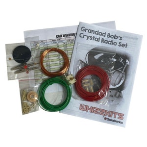 Grandad Bob's Crystal Radio Set Electronics Project Kit Whizzkits Cat Whisker
