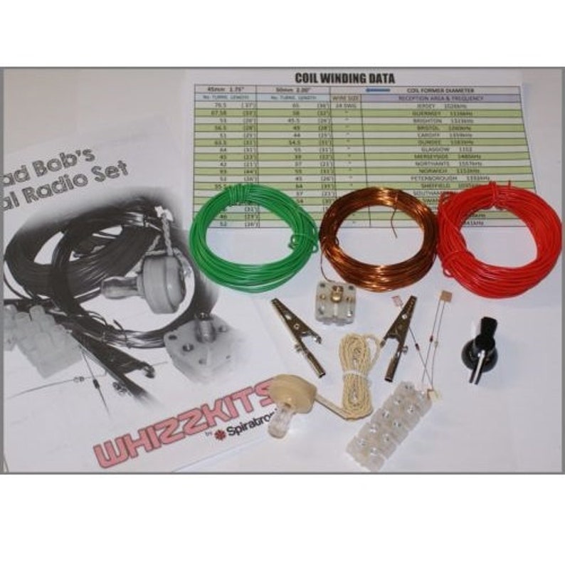 Grandad Bob's Crystal Radio Set Electronics Project Kit Etsy