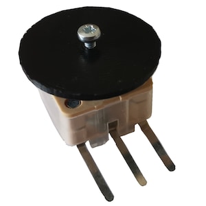 Miniature AM FM Dual Gang Tuning Capacitor 60/140pF with Knob for Crystal Set