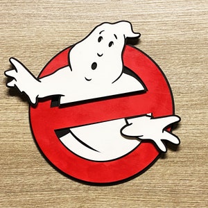 Logo Ghostbusters 3d in legno multistrato - Arte da Parete