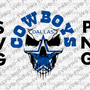 Skull Cowboys Football svg,Football sweatshirt ,cute svg,Digital file only,Instant download cutting files cricut instant download