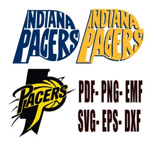 Pacers SVG Cut File, Indiana  Mascot SVG, Dxf, and png Digital Download, Mascot name shirt design. Team name design. Hand Lettered