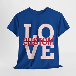 Custom Couples T-Shirts - Personalized with Photo, Name or Text | Matching Shirts for Anniversary, Wedding, Honeymoon, Valentine's Day Gift