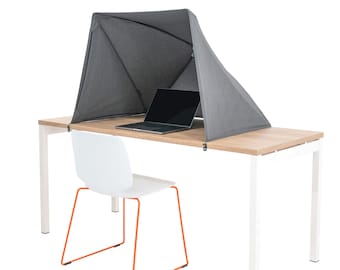 XL deployable computer sunshade for teleworkers wishing to see their screen outdoors