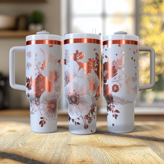 Spring Floral Burst Tumbler Wrap 40 oz. Laser Engraved Digital Design PNG,SVG File Download, Spring Flower Tumbler Wrap, Aesthetic Tumblers