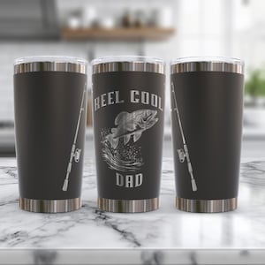 Reel Cool Dad 20 oz. Laser Engraved Digital Design PNG,SVG File Download, Fishing Tumbler Wrap, Fishing Dad Gifts, Fathers Day Gifts
