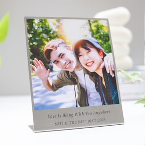 10th Tin Anniversary Gift For Him | 10 Year Anniversary Gift For Husband | Wedding Photo Gift For Her | Personalized Photo Art | Couple Gift