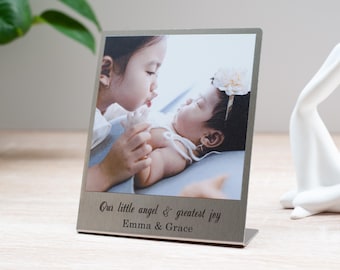 Personalized Photo Gift Stainless Steel | Customized Photo Metal Print Art | Personalised Gift | Custom Photo Frame | Christmas Gift for Her