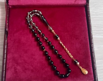 Bakelite Prayer Beads, Color-Changing Drop Shape Tasbih, Islamic Rosary