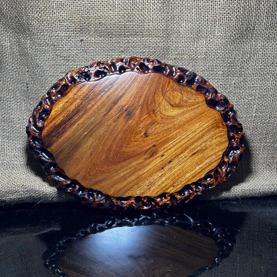 Socle En Bois Massif Pour Bonsaï, Théière Ou Décoration - Petit Carré Délicat - Neuf