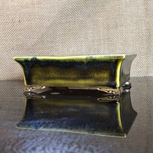 Unique Bonsai pot, handmade, Ceramics, glazed pot , 3 layers of glaze flow