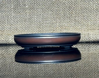 Handcrafted Ceramic Bonsai Pot: Red-Brown Oval Unglazed Pottery (4 inch)