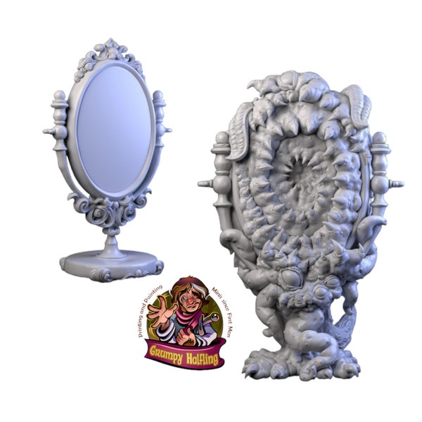 Mimique miroir | Taverne du loup-garou blanc | Miniature imprimée en 3D 12k | RPG