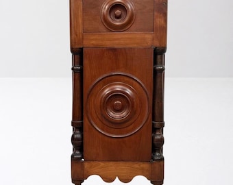 19th Century Italian Cherrywood Nightstand | Louis Philippe Cabinet from Lombardy