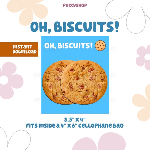 Bleu Oh, les biscuits ! | Faveurs de fête | Chien bleu | Téléchargement numérique