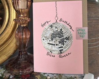 Disco Queen Birthday Card