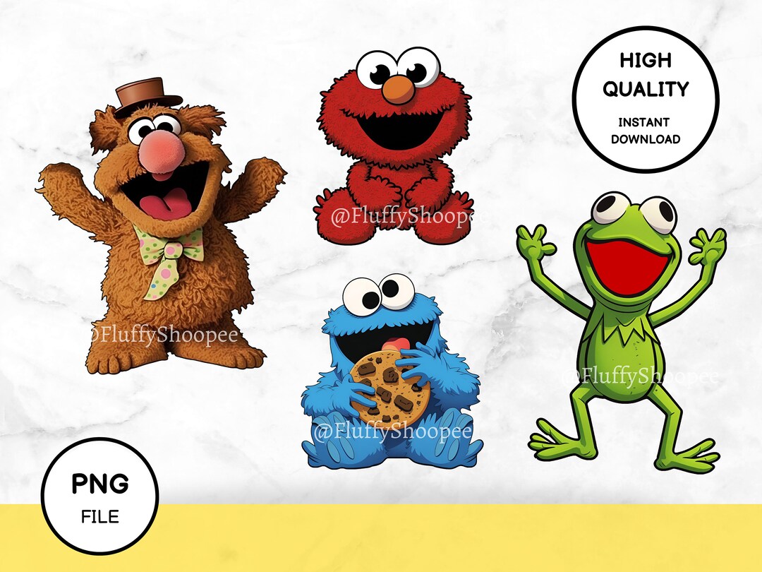 Muppets Bundle PNG Muppets Printable File Street Monsters - Etsy