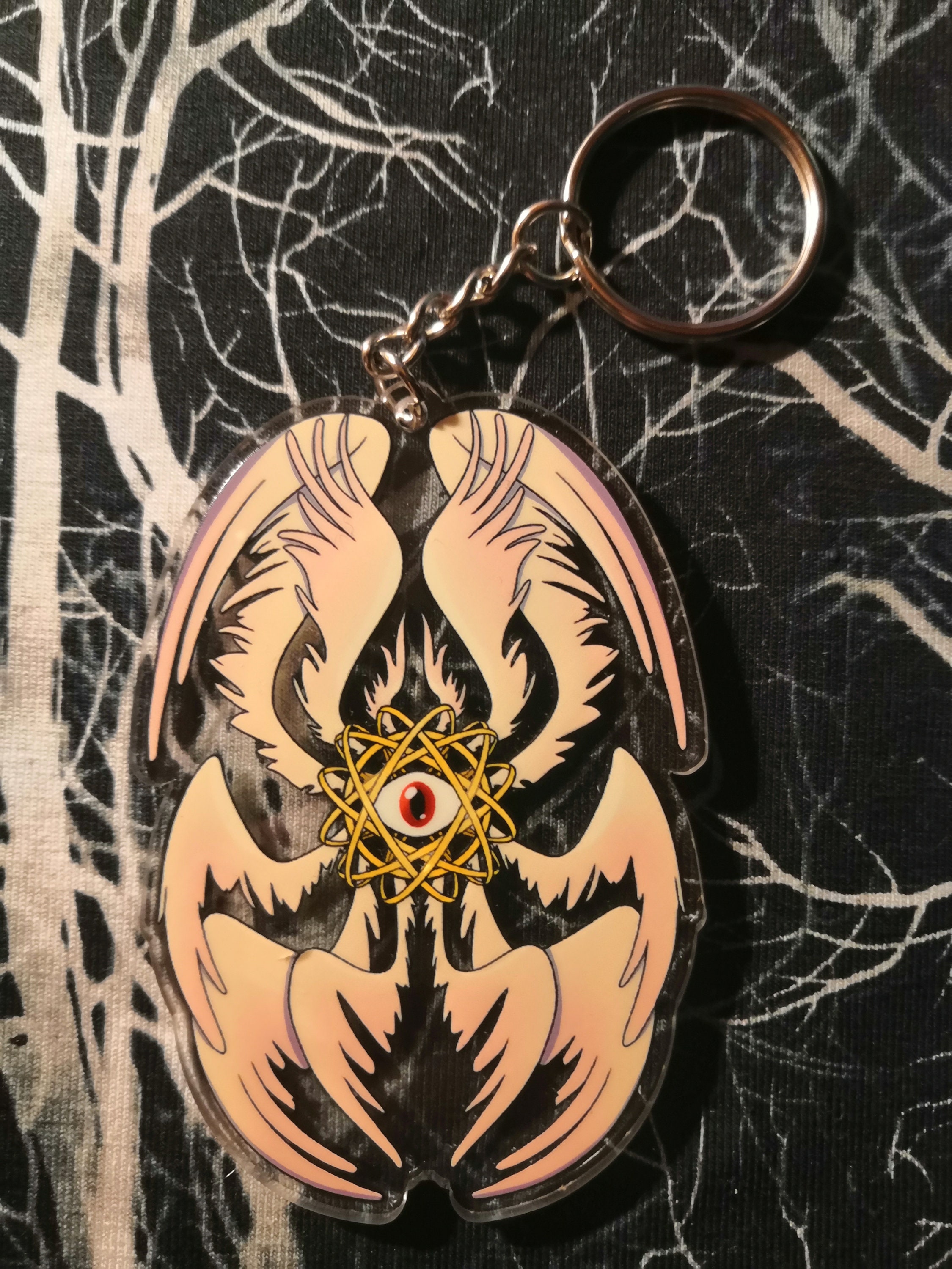 MenYiYDS Porte-clés ange gardien - amulette porte-bonheur - cadeau pour  partenaire, mère, fille et enfants : : Mode