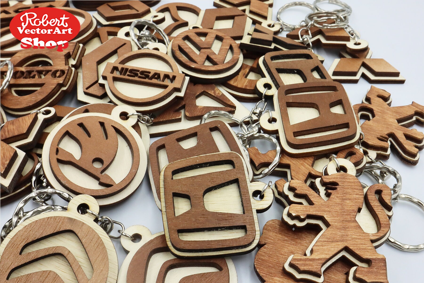 Keychains for Car Keys Bundle Logo Car Brands for Key Etsy