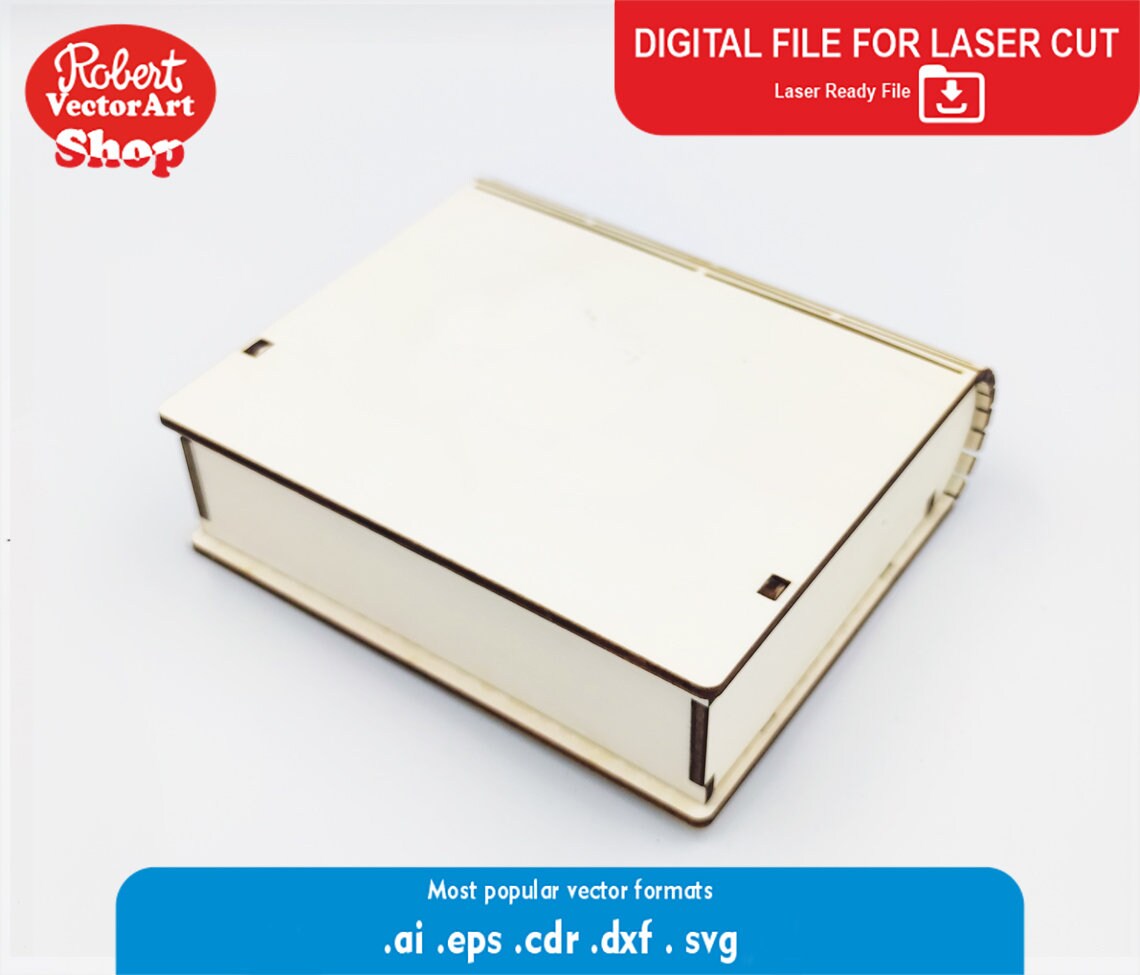 Book Box Laser Cut File: Living Hinge Design (digital Download) - Etsy