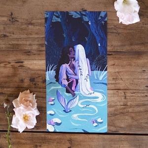 Sapphic Mermaid illustration • LGBT • 297 mm x 155 mm