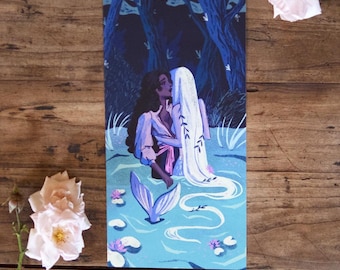 Sapphic Mermaid illustration • LGBT • 297 mm x 155 mm