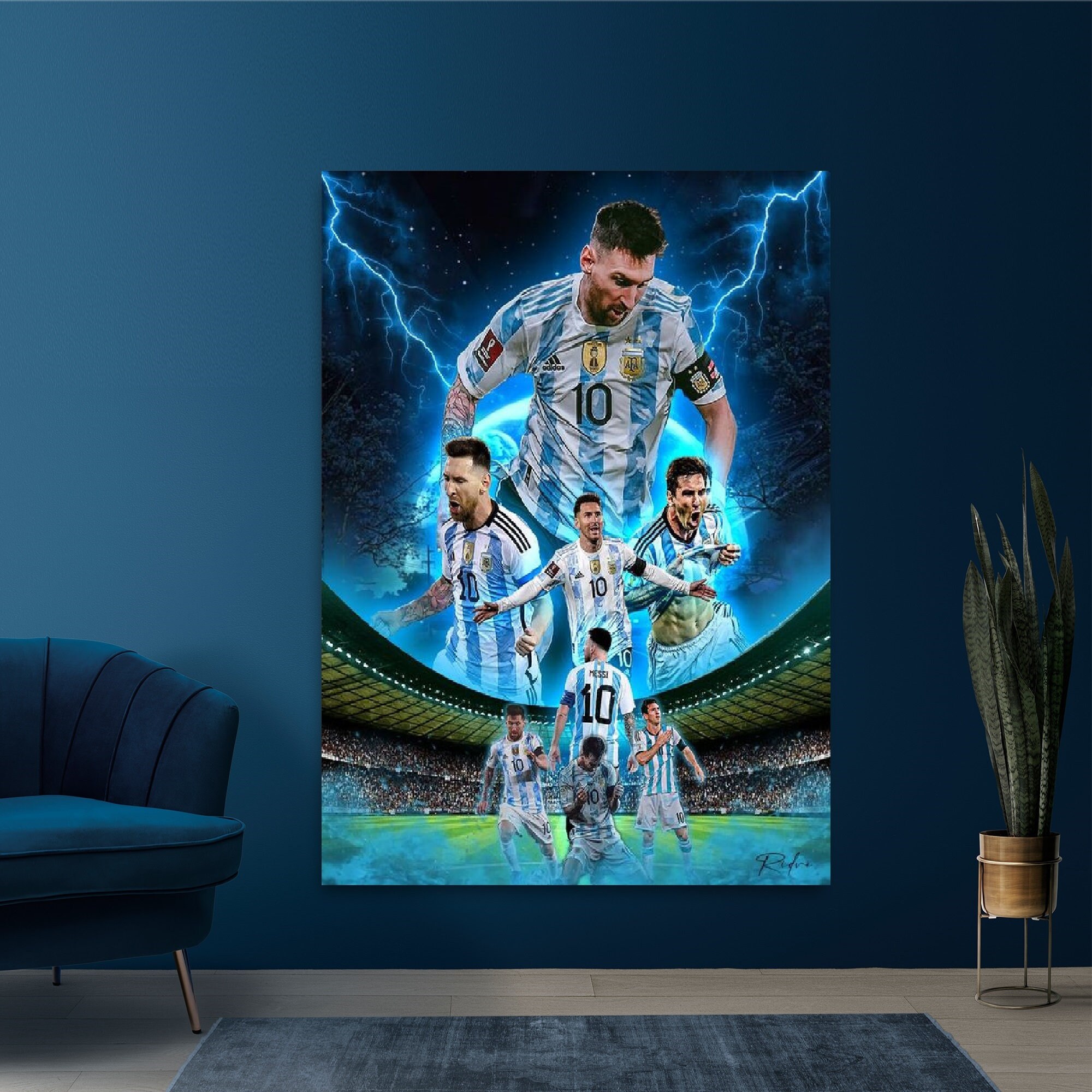  HAITUN Football Legends Messi & Ronaldo Chess Soccer Player  Poster Artworks Picture Print Poster Wall Art Painting Canvas Gift Decor  Home Posters Decorative 20x30inch(50x75cm) : Sports & Outdoors