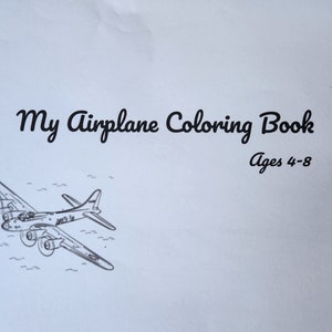 20+ Airplane Coloring Pages PDF – Printable Airplane Coloring Book for Kids & Adults, Instant Download