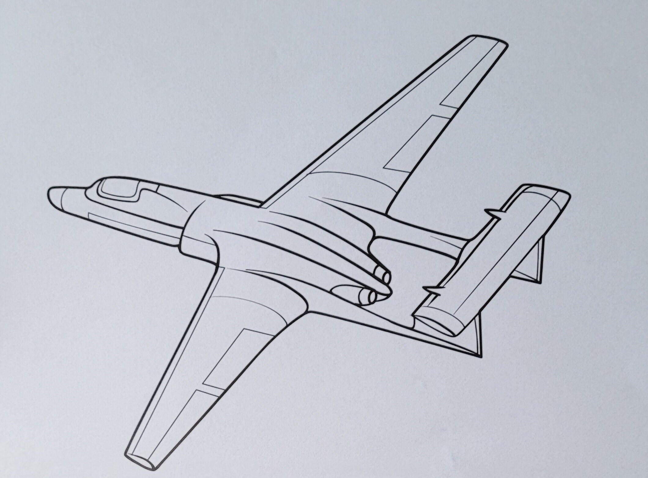 Airplane Drawing.pdf 20 Airplane Coloring Pages / Coloring Book for Kids / Printable Pdf ...