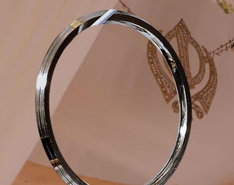 Brazalete tradicional punjabí de acero inoxidable sij