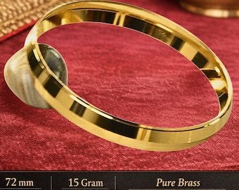 Gold-plated sikh kara, bangles, men's and women's kadas