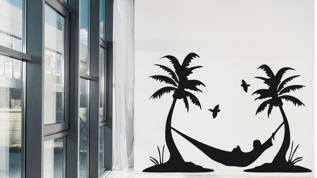 Palm Tree Svg Bird Svg Laser Cut Svg Dxf File Wall Sticker Etsy Palm Tree Svg Bird Svg Laser Cut Svg Dxf File Wall Sticker Etsy