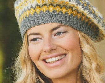Vintage Knitting Pattern PDF: Woman's Hat (DK, Adult) (Instant Download)